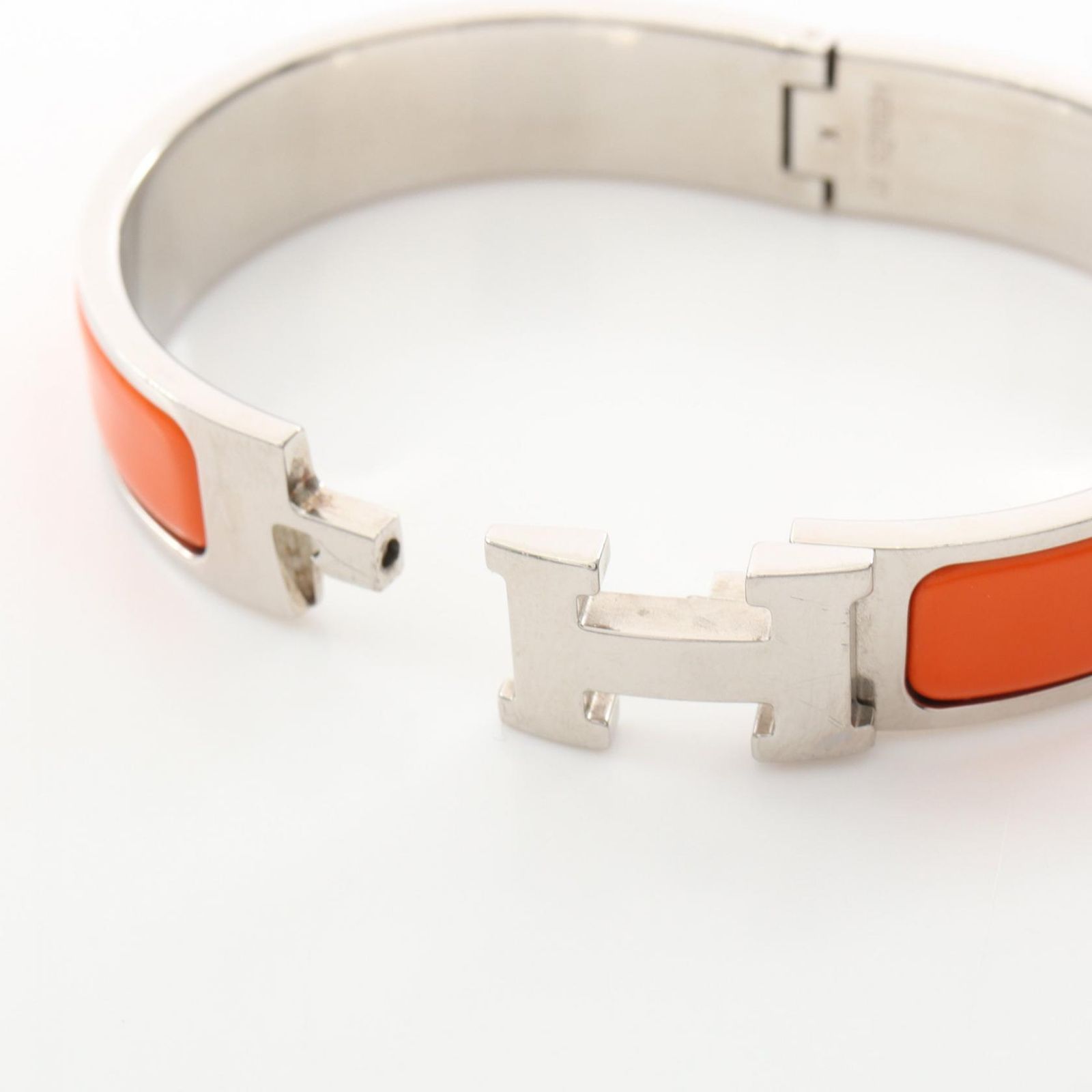 エルメス HERMES バングル クリッククラックPM ステンレススチール ブレスレット レディース Used A エルメス HERMES バングル クリッククラックPM ステンレススチール ブレスレット レディース Used A