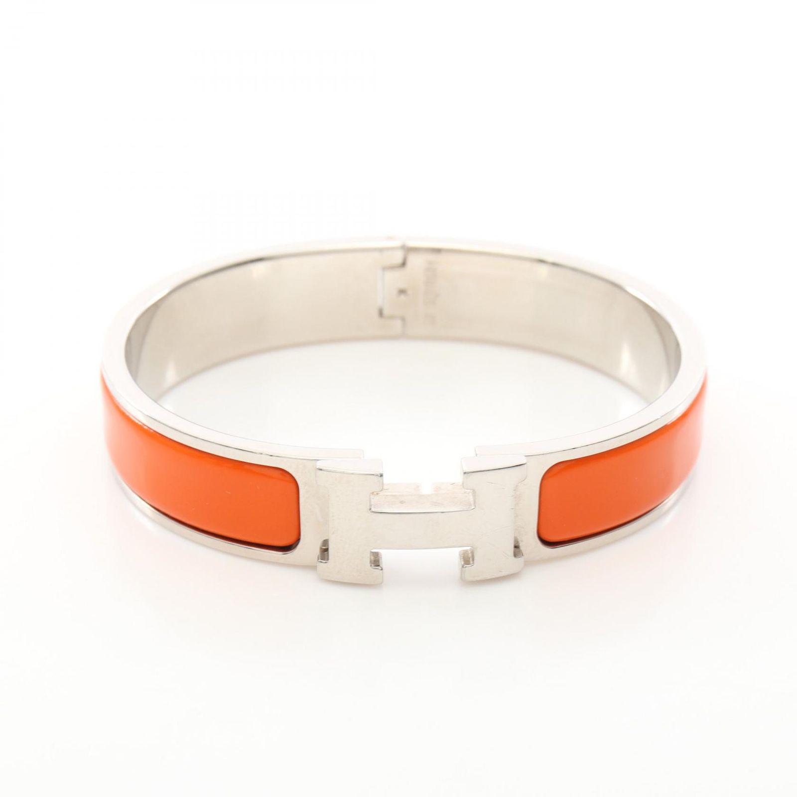 エルメス HERMES バングル クリッククラックPM ステンレススチール ブレスレット レディース Used A