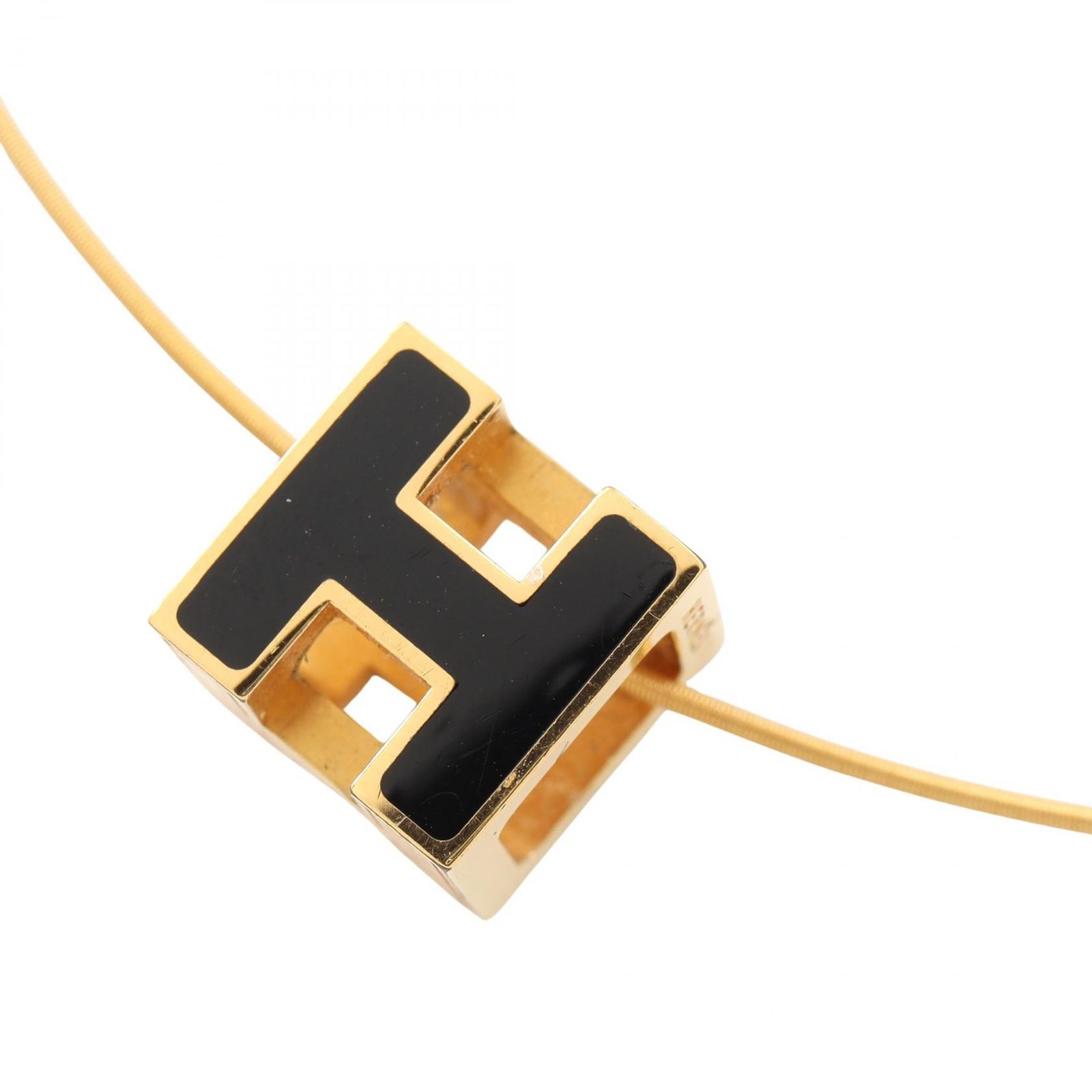 エルメス HERMES ネックレス カージュドアッシュ Hキューブ GP（ゴールドメッキ） ネックレス メンズ Used B