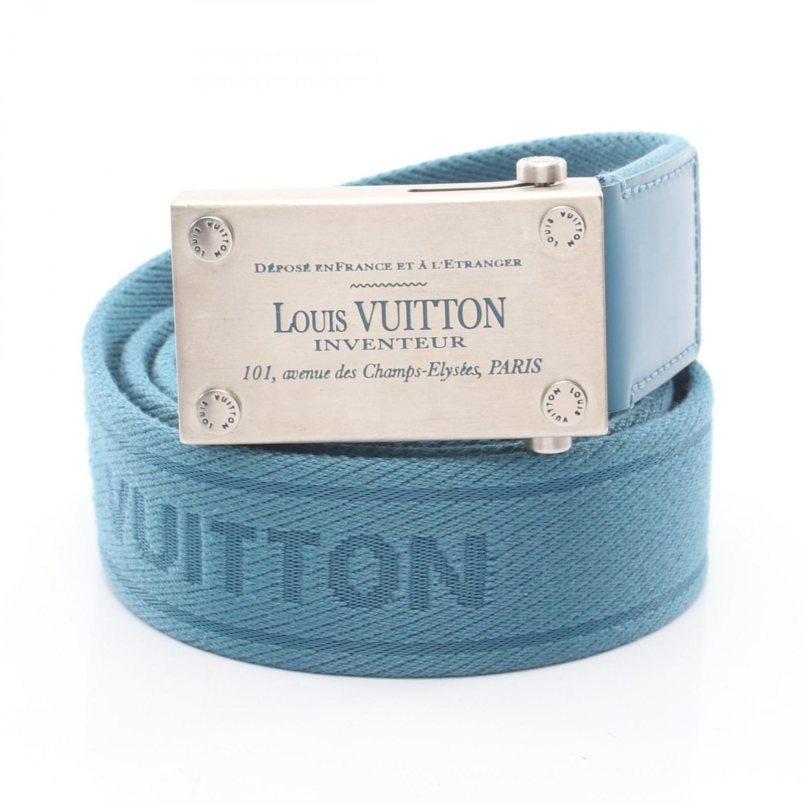 ルイ・ヴィトン LOUIS VUITTON ベルト サンチュール ベンガル シルバー金具 M6868 レザー ベルト サンチュール ベンガル メンズ Used A