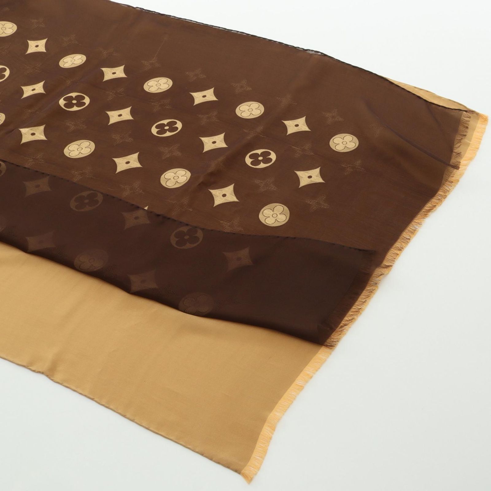 ルイ・ヴィトン LOUIS VUITTON ストール モノグラム シルク ストール レディース Used A