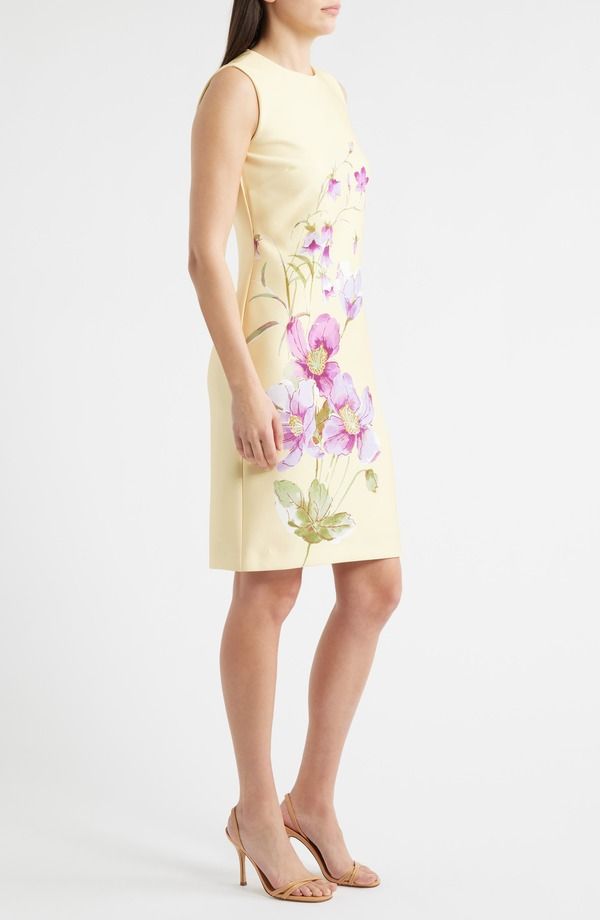 アンクライン レディース トップス ワンピース フラワー柄 プリント スキューバ ノースリーブ フラワー Anne Klein Floral Print Sleevelesscuba Sheath Dress Daffodil Multi マルチカラー アンクライン レディース トップス ワンピース フラワー柄 プリント スキューバ ノースリーブ フラワー Anne Klein Floral Print Sleevelesscuba Sheath Dress Daffodil Multi マルチカラー
