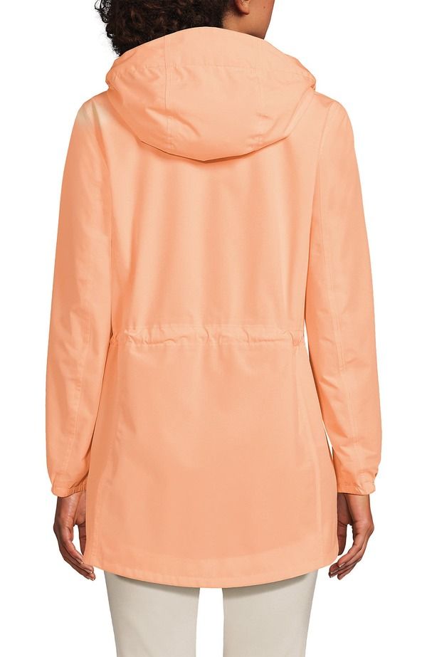 ランズエンド レディース アウター ジャケット・ブルゾン コート Lands End Squall Packable Waterproof Raincoat Peach Sorbet ピーチ