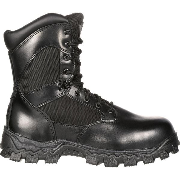 ロッキー メンズ シューズ ブーツ・レインブーツ Rocky Side Zip 400G Insulated Public Service Boot Black ブラック