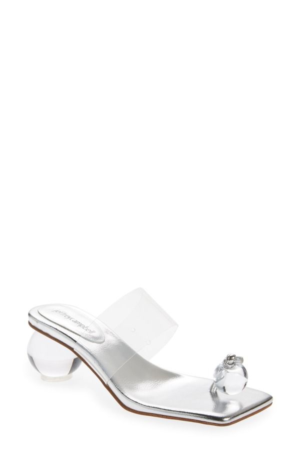 ジェフリー キャンベル レディース シューズ ヒール サンダル Jeffrey Campbellatusandal Silver Clear シルバー