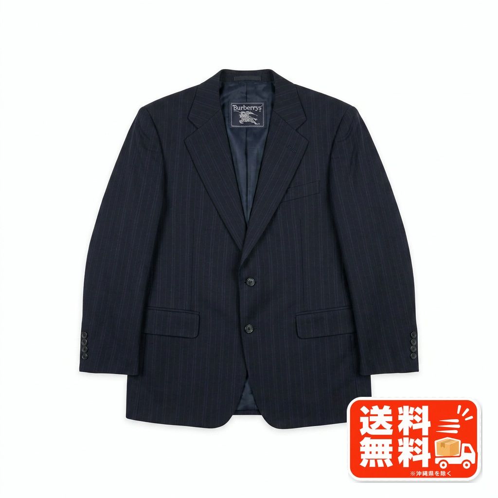 Burberrys バーバリーズ テーラードジャケット ネイビー ストライプ AB5 Ralph Lauren風