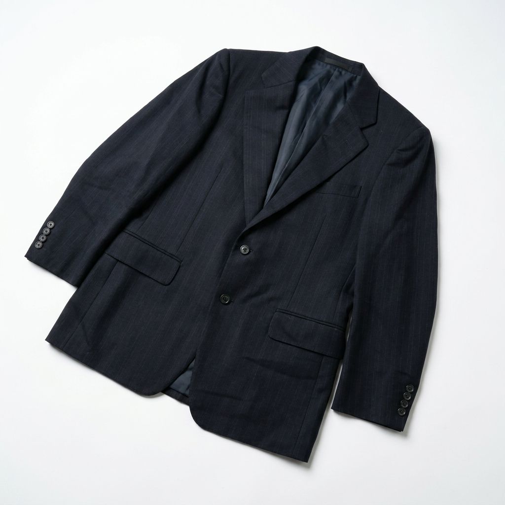 Burberrys バーバリーズ テーラードジャケット ネイビー ストライプ AB5 Ralph Lauren風 Burberrys バーバリーズ テーラードジャケット ネイビー ストライプ AB5 Ralph Lauren風