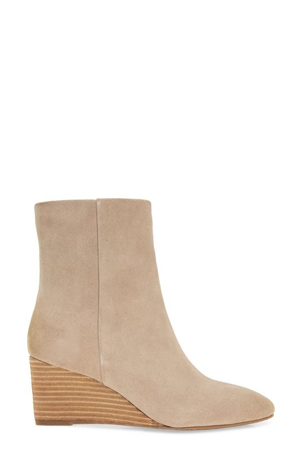 ジェントルソウルズ レディース シューズ ブーツ・レインブーツ Gentle Souls Nash Wedge Bootie Mushroom Suede