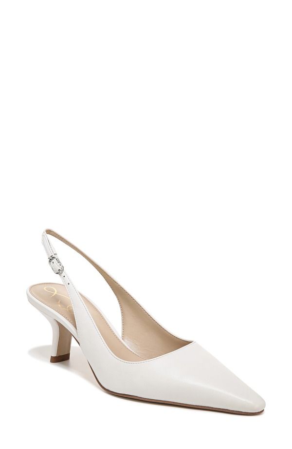 サムエデルマン レディース シューズ ヒール Sam Edelman Bianka Slingback Pump Bright White ホワイト