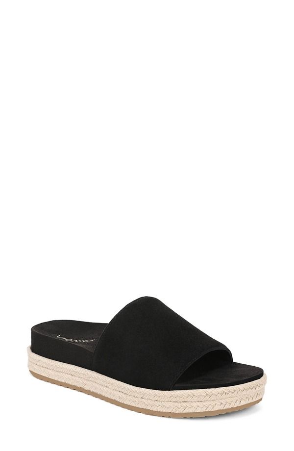 バイオニック レディース シューズ サンダル Vionic Yasmina Slide Sandal Black ブラック