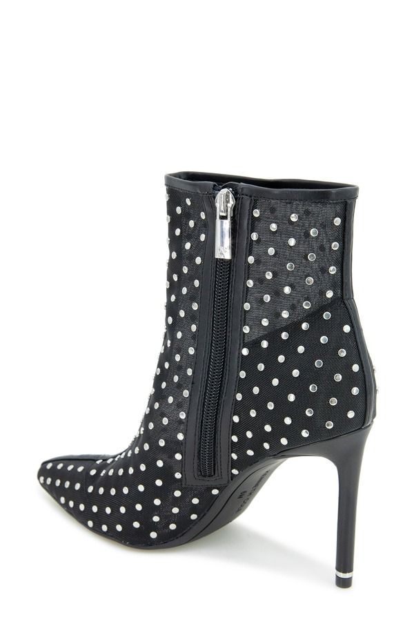 ケネスコール レディース シューズ ブーツ・レインブーツ メッシュ Kenneth Cole Quincy Stud Mesh Bootie Black Mesh ブラック