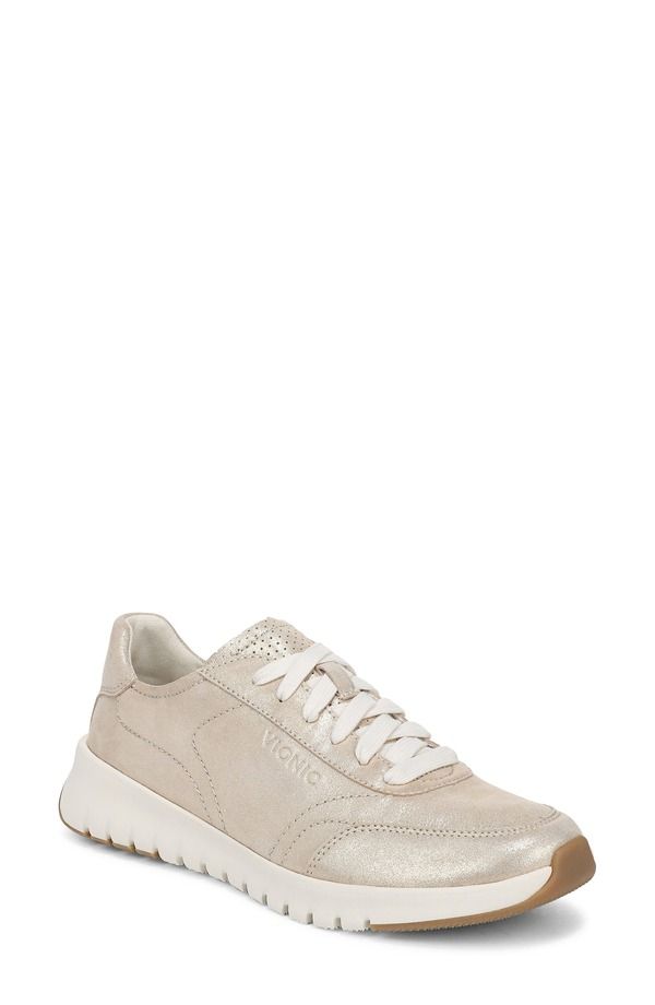 バイオニック レディース シューズ スニーカー トール スエード Vionic Uptown Metallic Suede Sneaker Gold ゴールド 32,370円