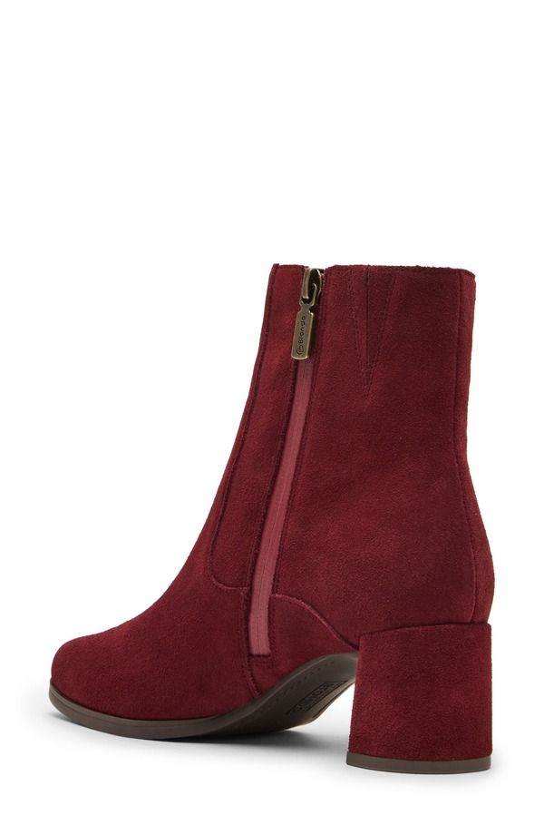 ブロンド レディース シューズ ブーツ・レインブーツ Blondo Hylia Waterproof Bootie Wine Suede ワイン