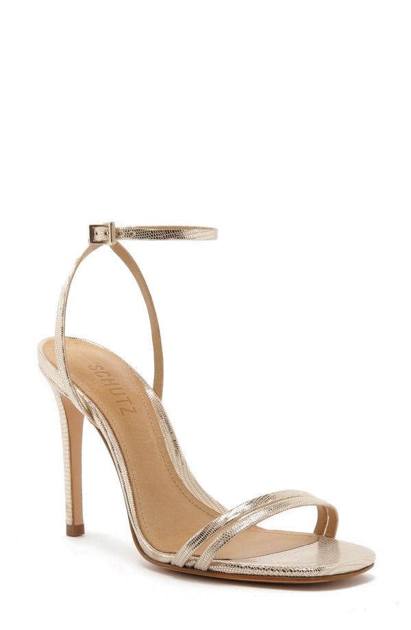 シュッツ レディース シューズ ヒール サンダル アンクル Schutz Altinankle Strap Sandal Platina