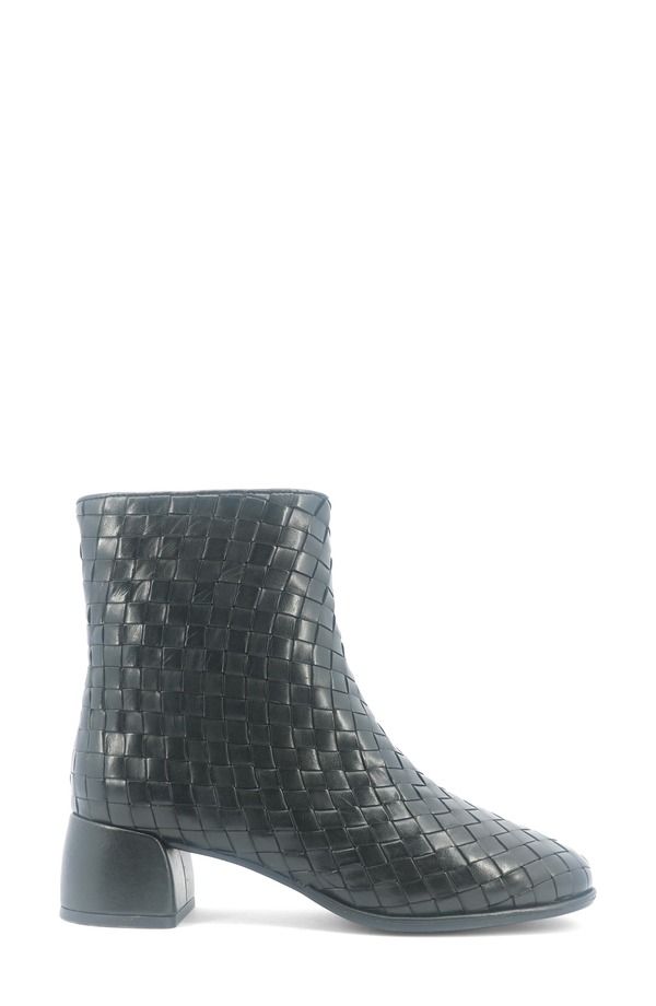 ジェントルソウルズ レディース シューズ ブーツ・レインブーツ Gentle Souls Elodie Woven Bootie Black Leather ブラック ジェントルソウルズ レディース シューズ ブーツ・レインブーツ Gentle Souls Elodie Woven Bootie Black Leather ブラック