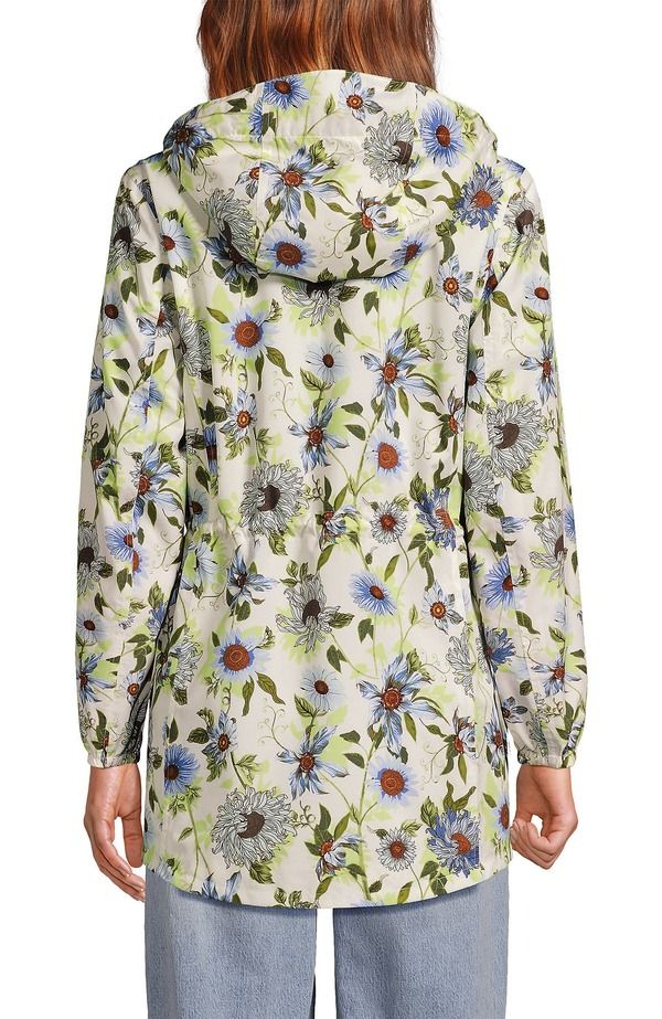 ランズエンド レディース アウター ジャケット・ブルゾン コート Lands End Squall Packable Waterproof Raincoat Pale SkyIvory Floral アイボリー ランズエンド レディース アウター ジャケット・ブルゾン コート Lands End Squall Packable Waterproof Raincoat Pale SkyIvory Floral アイボリー