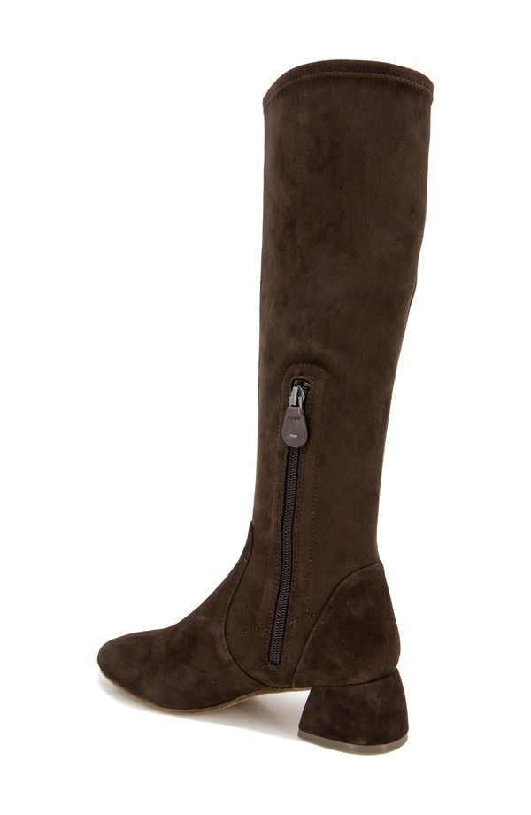 ジェントルソウルズ レディース シューズ ブーツ・レインブーツ Gentle Souls Emily Stretch Knee High Boot Chocolate Suede チョコレート