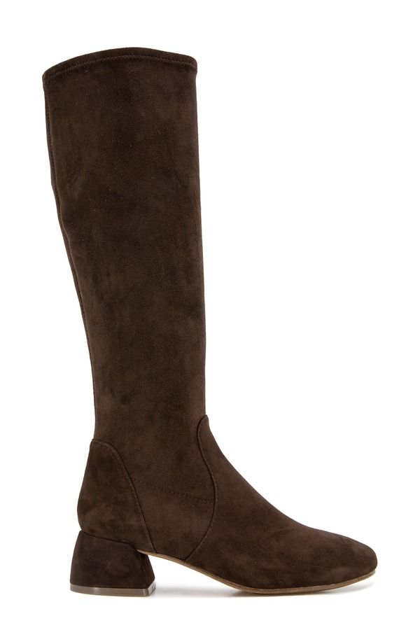 ジェントルソウルズ レディース シューズ ブーツ・レインブーツ Gentle Souls Emily Stretch Knee High Boot Chocolate Suede チョコレート