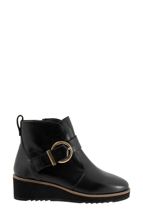 トロッターズ レディース シューズ ブーツ・レインブーツ プラットフォーム Trotters Wendi Platform Wedge Bootie Black ブラック