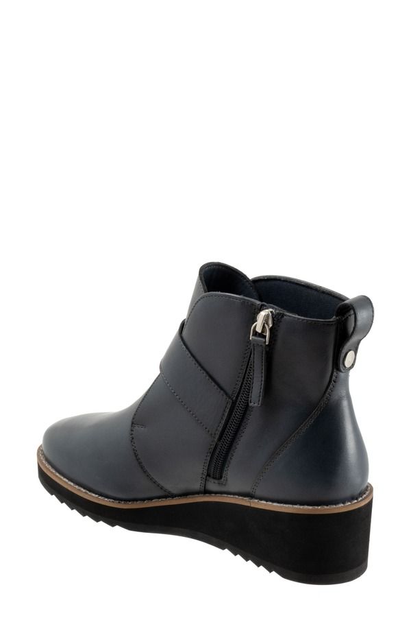 トロッターズ レディース シューズ ブーツ・レインブーツ プラットフォーム Trotters Wendi Platform Wedge Bootie Navy ネイビー トロッターズ レディース シューズ ブーツ・レインブーツ プラットフォーム Trotters Wendi Platform Wedge Bootie Navy ネイビー