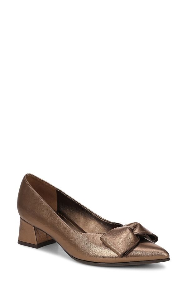 ナチュライザー レディース シューズ ヒール Naturalizer Mavis Bow Pointed Toe Pump Old Gold ゴールド