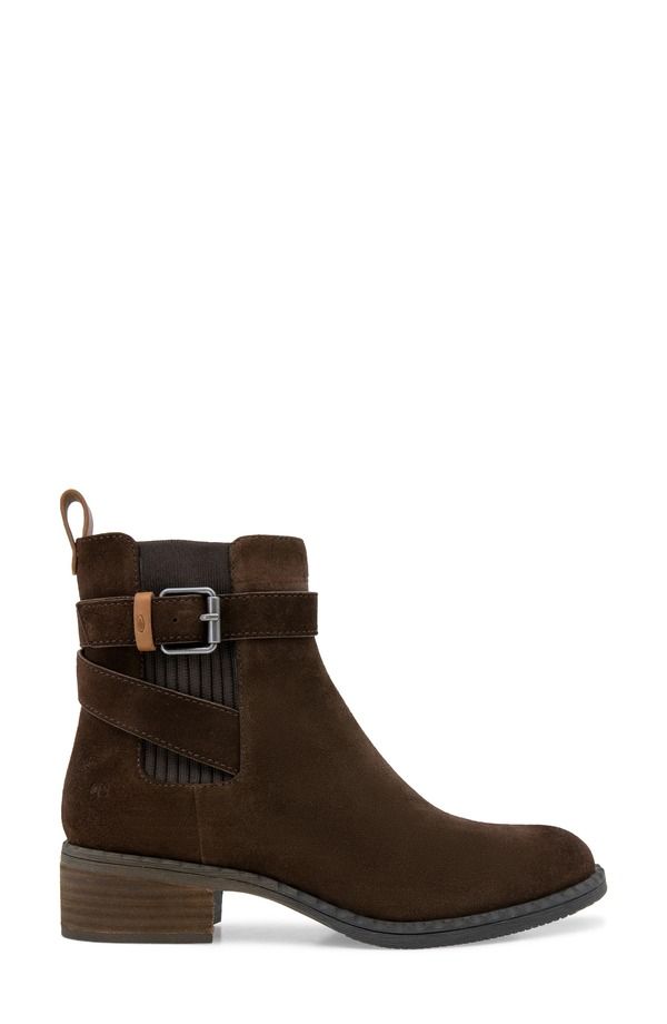 ジェントルソウルズ レディース シューズ ブーツ・レインブーツ Gentle Souls Bolton Bootie Chocolate Suede チョコレート