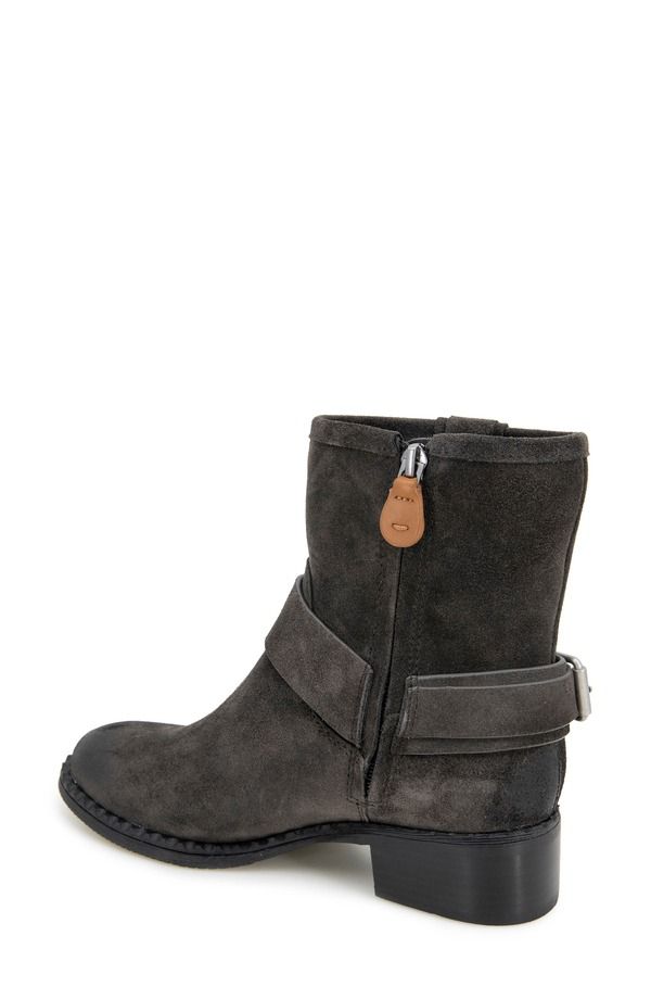 ジェントルソウルズ レディース シューズ ブーツ・レインブーツ Gentle Souls Barker Bootie Charcoal Suede チャコール