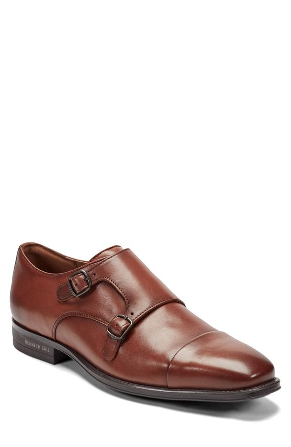 ケネスコール メンズ シューズ モンクストラップ モンク Kenneth Cole New York Charles Double Monk Strap Shoe Cognac