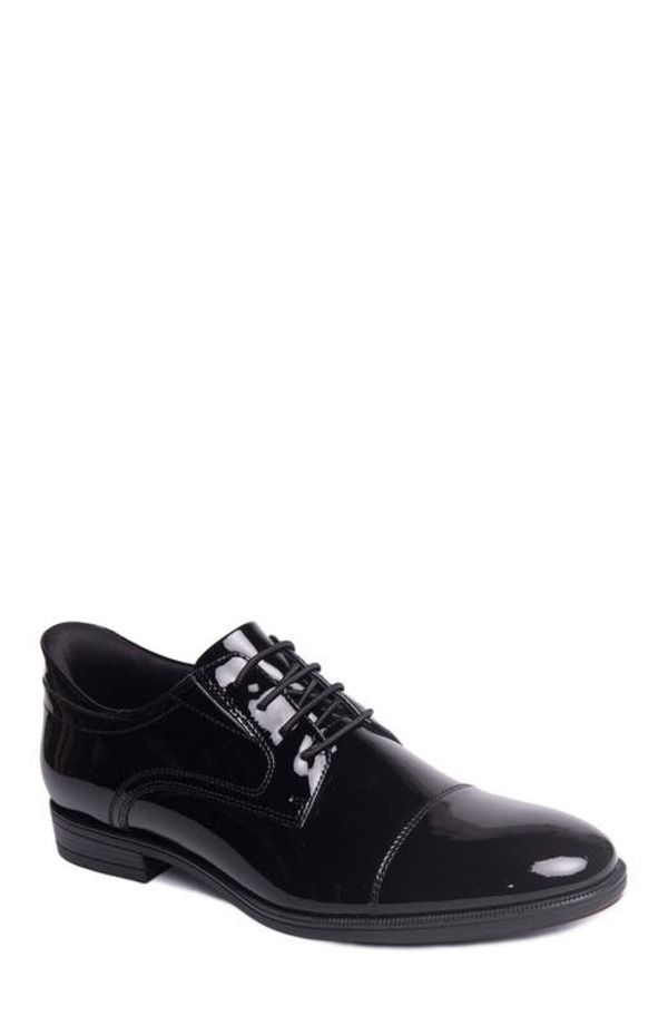 マークジョセフニューヨーク メンズ シューズ オックスフォード キャップ レザー Marc Joseph New York Baker Street Hands Free Technology Leather Cap Toe Dress Oxford Blac