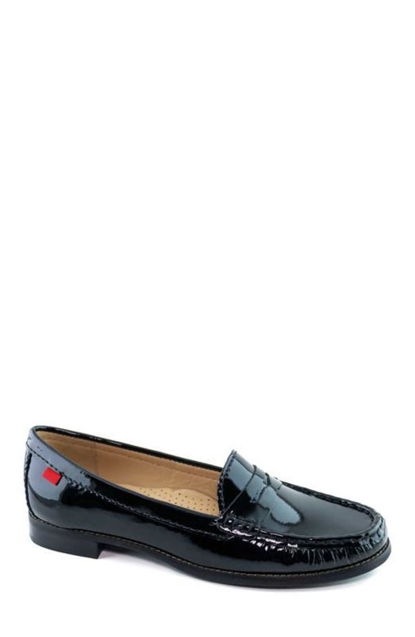 マークジョセフニューヨーク レディース シューズ スリッポン・ローファー レザー Marc Joseph New York East Village Patent Leather Penny Loafer Black Patent ブラック