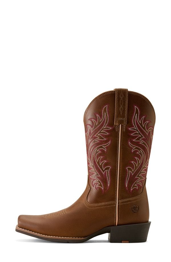 アリアト レディース シューズ ブーツ・レインブーツ Ariat Round Up Narrow Cutter Toe Western Boot Sorrel Crunch