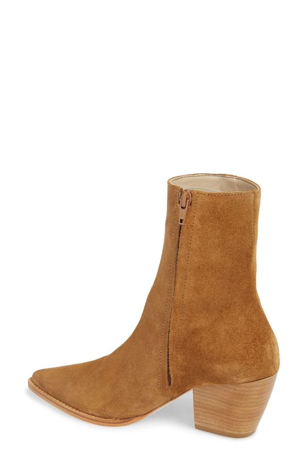 マチス レディース シューズ ブーツ・レインブーツ Matisse Caty Western Pointed Toe Bootie Fawn Suede