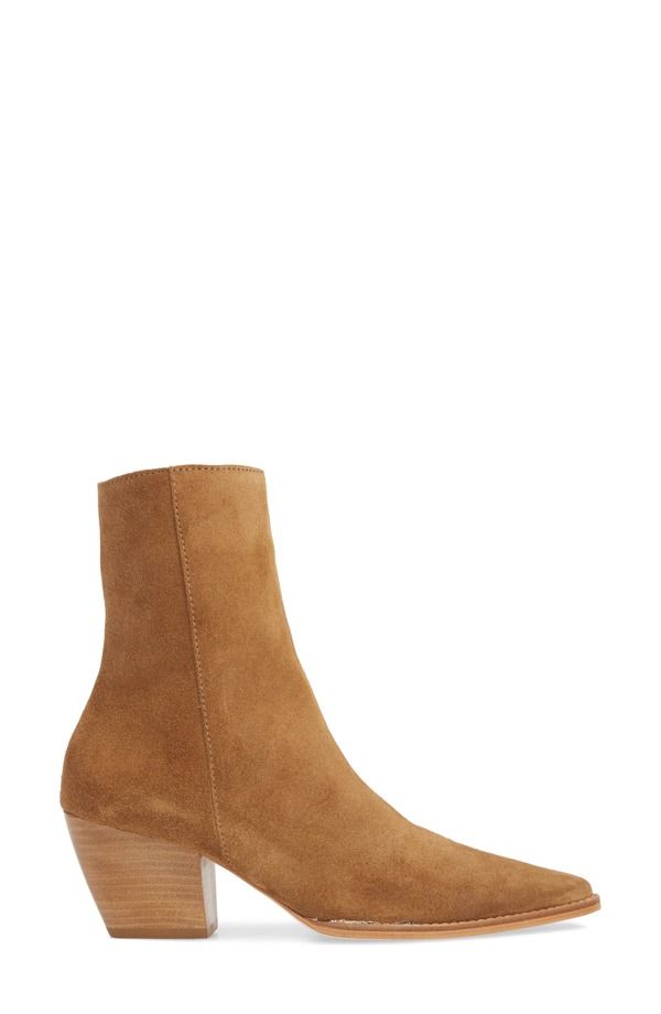 マチス レディース シューズ ブーツ・レインブーツ Matisse Caty Western Pointed Toe Bootie Fawn Suede