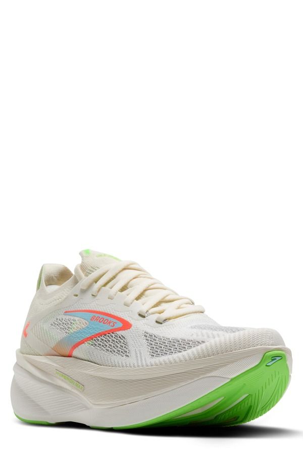 ブルックス メンズ シューズ スニーカー Brooks Hyperion Max 3 Running Shoe CoconutGreen GeckoPink Clay ピンク