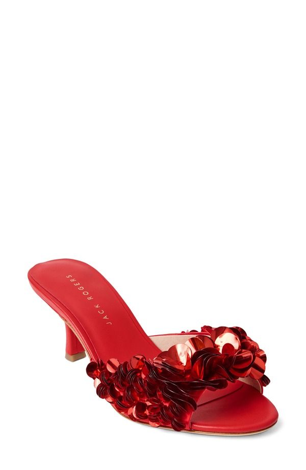 ジャックロジャース レディース シューズ ヒール サンダル Jack Rogers Crown Slide Sandal Red レッド