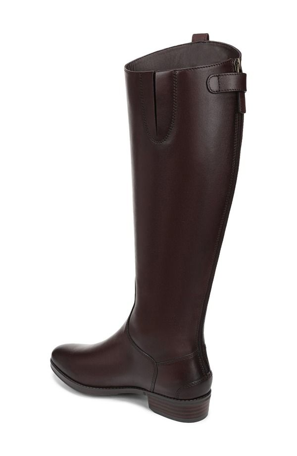 サムエデルマン レディース シューズ ブーツ・レインブーツ トール レザー Sam Edelman Penny Talleatheriding Boot Dark Brown ブラウン