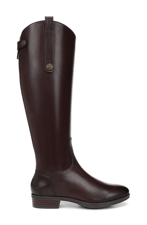 サムエデルマン レディース シューズ ブーツ・レインブーツ トール レザー Sam Edelman Penny Talleatheriding Boot Dark Brown ブラウン