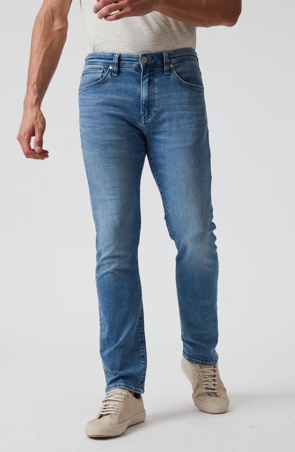 ３４ヘリテージ メンズ ボトムス デニムパンツ ストレート ジーンズ 34 Heritage Courage Slim Straight Leg Jeans Mid Brushed Organic Ultra