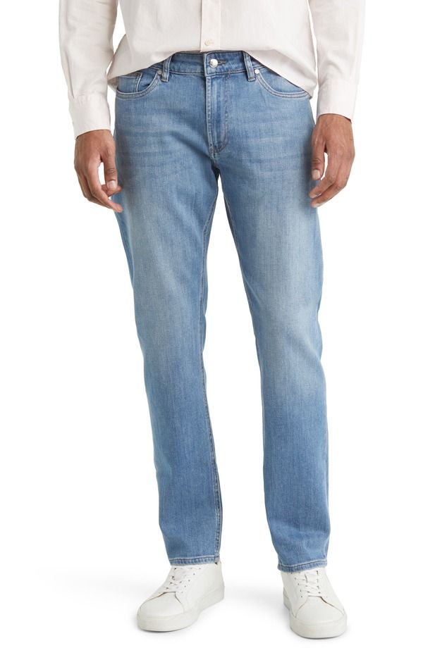 ピーター・ミラー メンズ ボトムス デニムパンツ ストレート ジーンズ Peter Millar Crown Crafted Washed Five Pocket Straight Leg Jeanstone Washed Blue ブルー