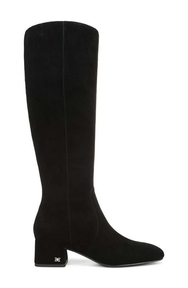 サムエデルマン レディース シューズ ブーツ・レインブーツ Sam Edelman Porter Knee High Boot Black Suede ブラック