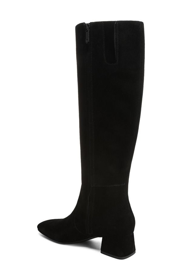 サムエデルマン レディース シューズ ブーツ・レインブーツ Sam Edelman Porter Knee High Boot Black Suede ブラック