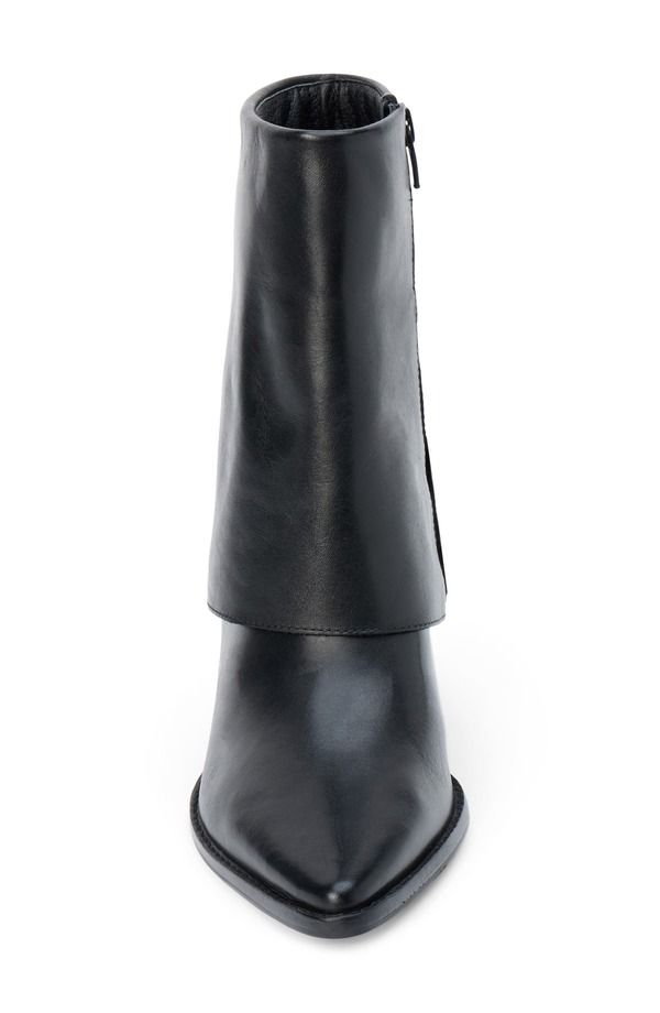 マチス レディース シューズ ブーツ・レインブーツ Matissella Foldover Bootie Black Leather ブラック