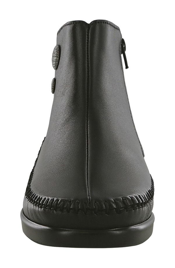 サス レディース シューズ ブーツ・レインブーツ SAS Jade Zip Bootie Black Leather ブラック