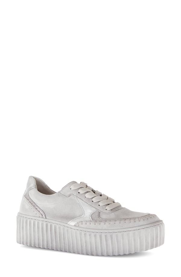 ガボール レディース シューズ スニーカー プラットフォーム Gabor 63204 Platform Sneaker Light Grey グレー