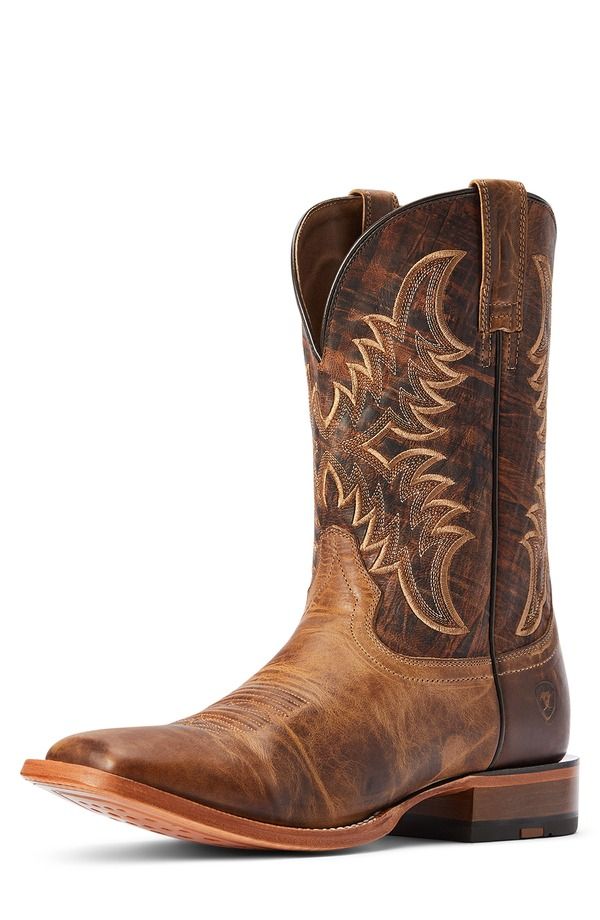 アリアト メンズ シューズ ブーツ・レインブーツ Ariat Point Ryder Western Boot Dry Creek Tan Burnt Brown ブラウン