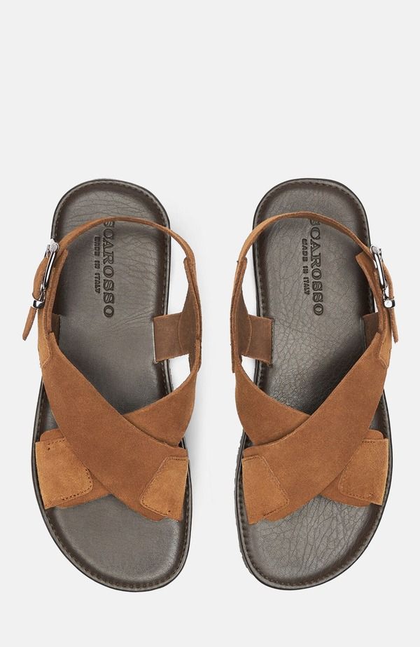 スカロッソ メンズ シューズ サンダル SCAROSSO Massimo Sandals Tan Suede タン