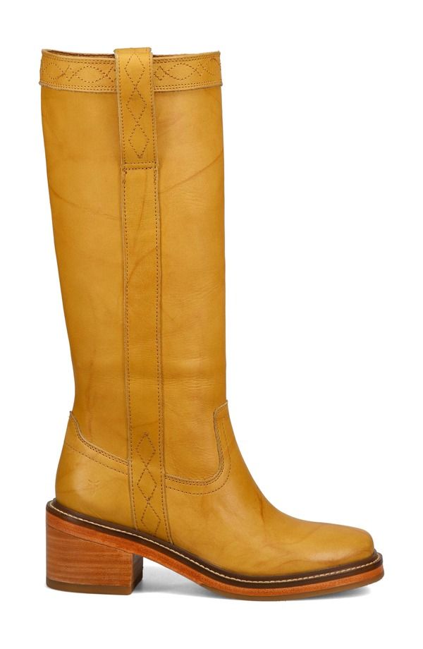 フライ レディース シューズ ブーツ・レインブーツ ヒール Frye Kate Block Heel Boot Banana