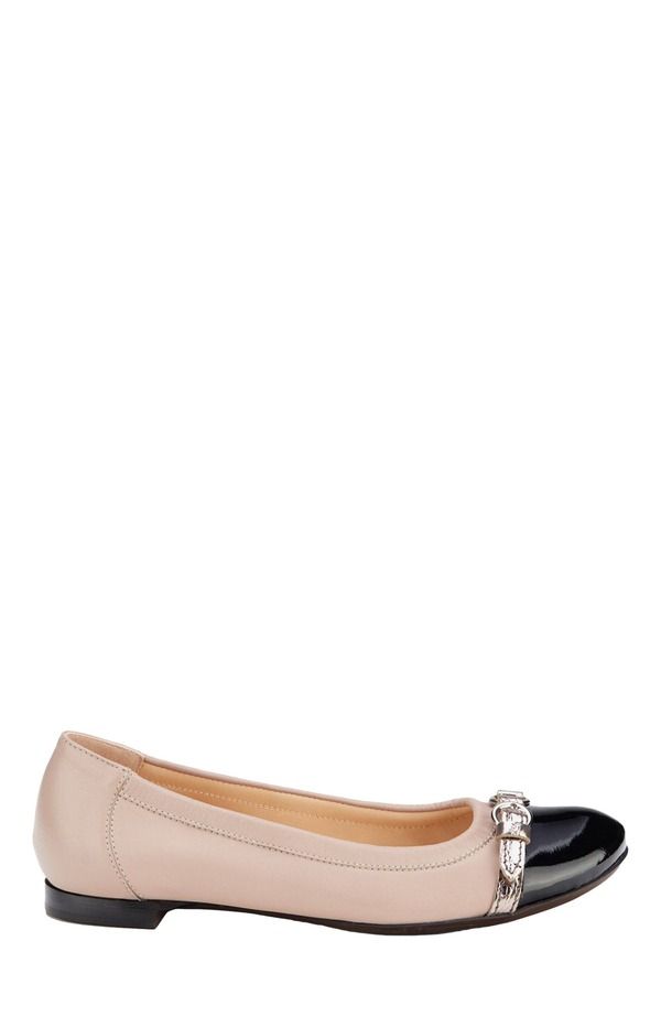 エージーエル レディース シューズ サンダル キャップ AGL Monika Cap Toe Ballet Flat Beige Nappa ベージュ