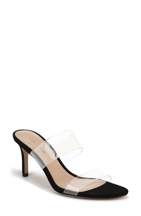 ヴェロニカ ベアード レディース シューズ ヒール サンダル Veronica Beard Asha 75 Sandal Clear Black ブラック