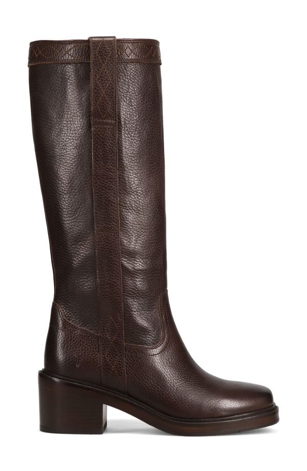 フライ レディース シューズ ブーツ・レインブーツ ヒール Frye Kate Block Heel Boot Dark Brown ブラウン